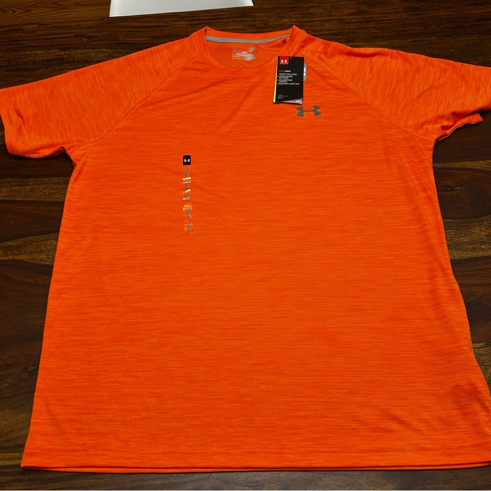 Under Armour Orange and Blue Short Sleeve Tee